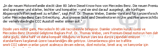 Diesel Motor tercüme örneği